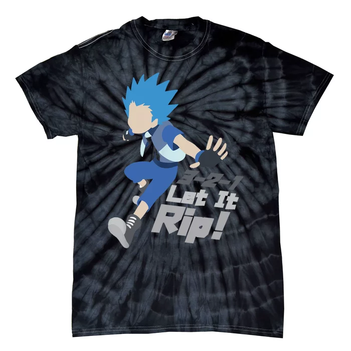 Let it Rip Anime Boy Japanese Funny Anime Tie-Dye T-Shirt