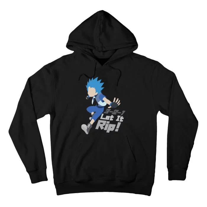 Let it Rip Anime Boy Japanese Funny Anime Tall Hoodie