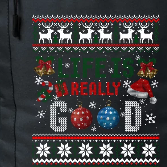 Life Is Really Good Christmas Ugly Xmas Sweater Great Gift Daily Commute Backpack