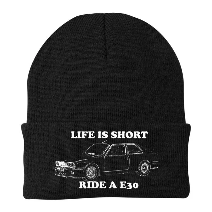 Life is Short Ride a E30 for Car Lovers Knit Cap Winter Beanie