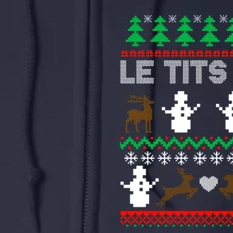 Let It Snow Gift For Xmas Full Zip Hoodie