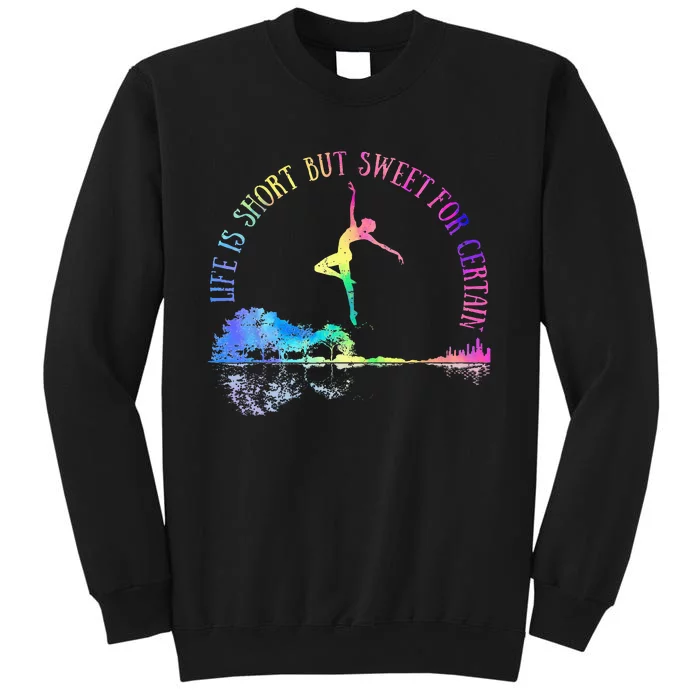 Life Is Short But Sweet For Certain Guitar Music Women Girls Tall Sweatshirt