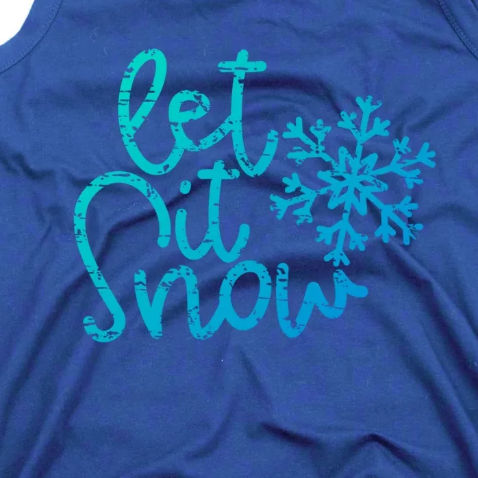 Let It Snow Christmas Snowflake Cool Gift Tank Top