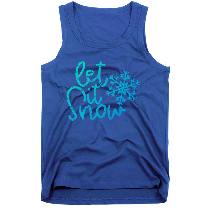 Let It Snow Christmas Snowflake Cool Gift Tank Top