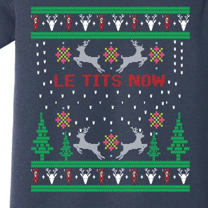 Let It Snow Christmas Gift Baby Bodysuit