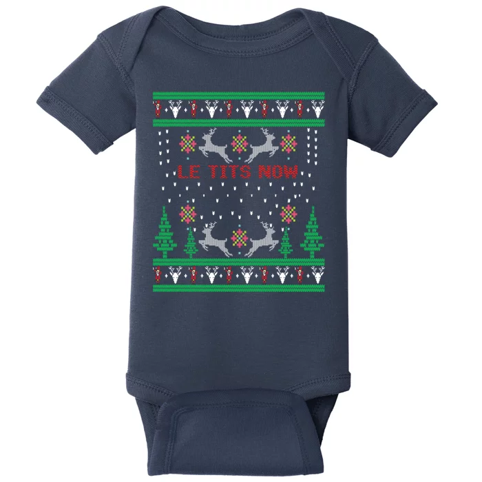 Let It Snow Christmas Gift Baby Bodysuit