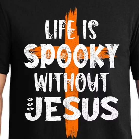 Life Is Scary Without Jesus Halloween Christian Costume Pajama Set