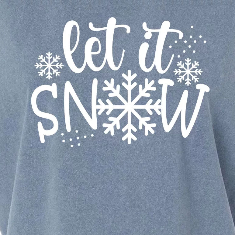 Let It Snow Cute Cozy Garment-Dyed Women's Muscle Tee