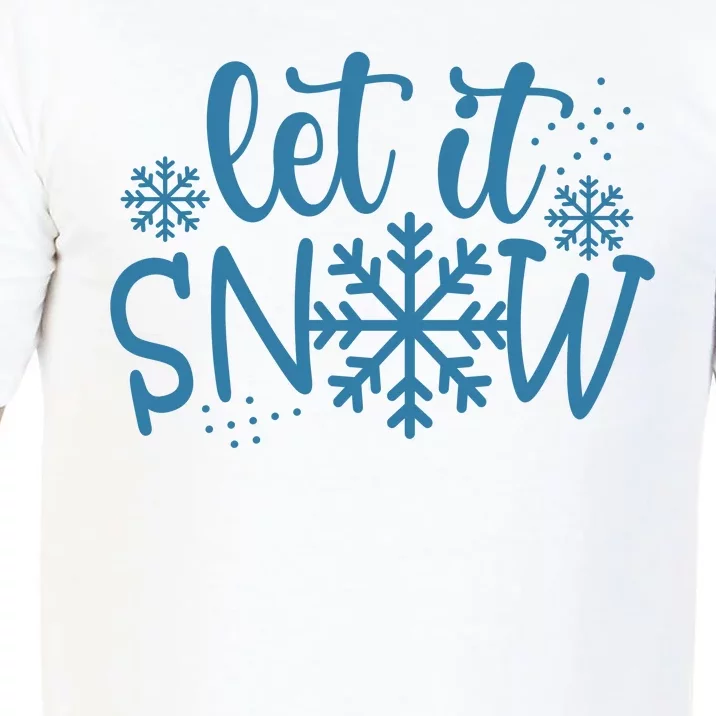 Let It Snow Cute Cozy Comfort Colors T-Shirt