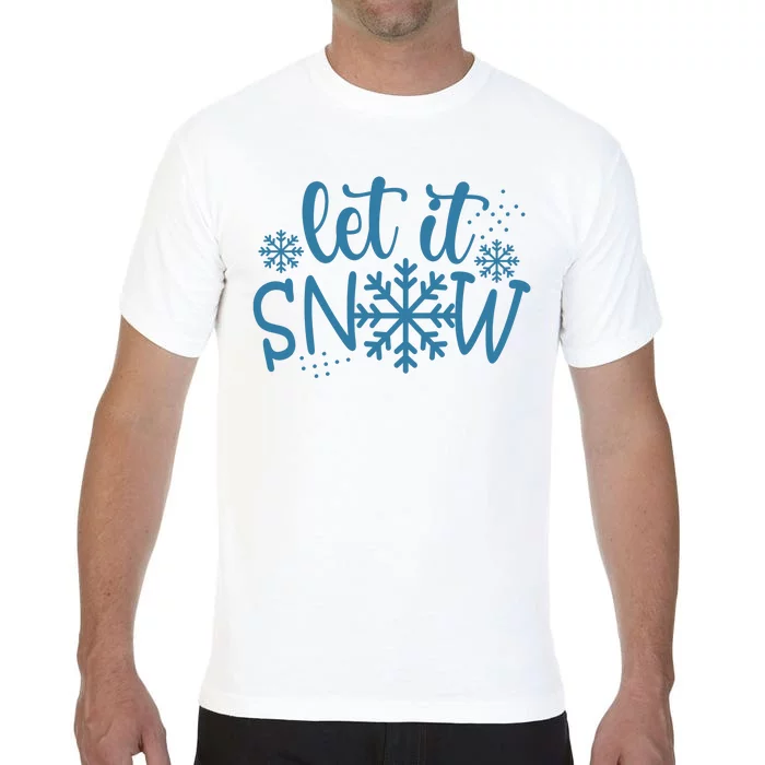 Let It Snow Cute Cozy Comfort Colors T-Shirt