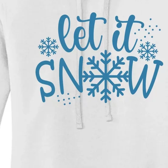 Let It Snow Cute Cozy Women's Pullover Hoodie