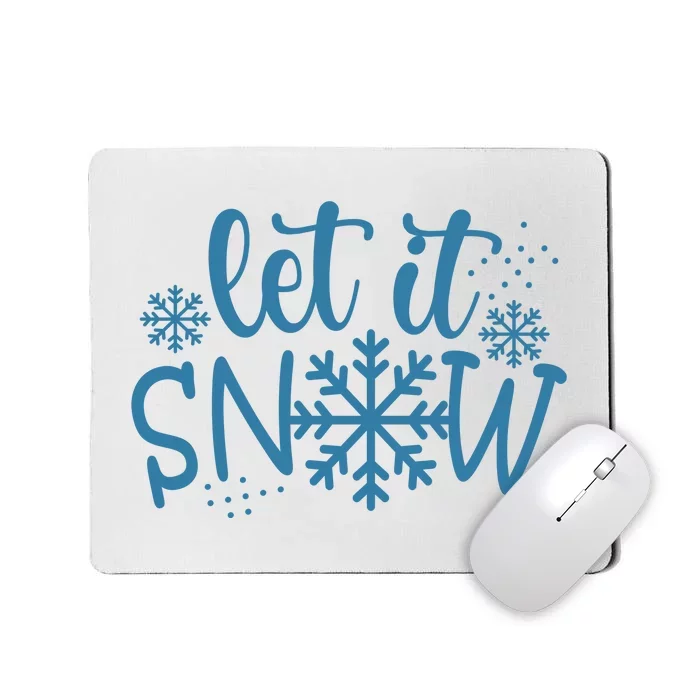 Let It Snow Cute Cozy Mousepad