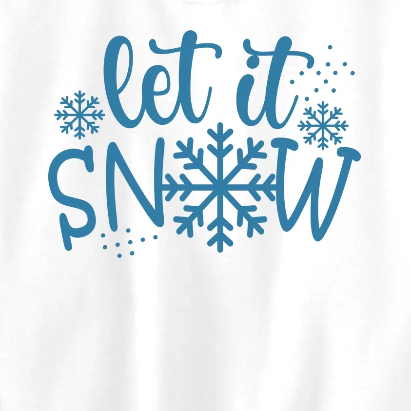 Let It Snow Cute Cozy Kids Sweatshirt