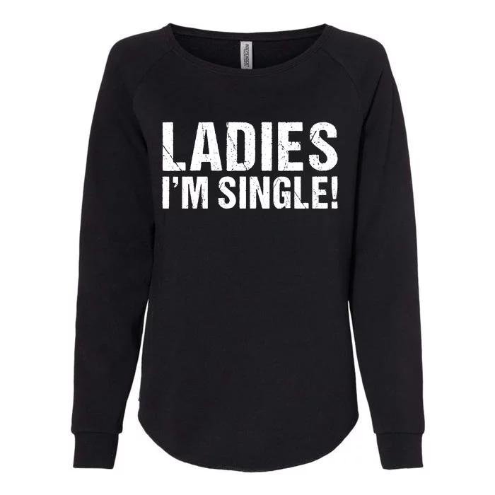 Ladies Im Single Womens California Wash Sweatshirt