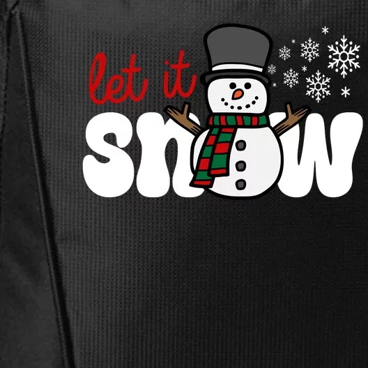 Let It Snow Christmas Holiday Cute City Backpack