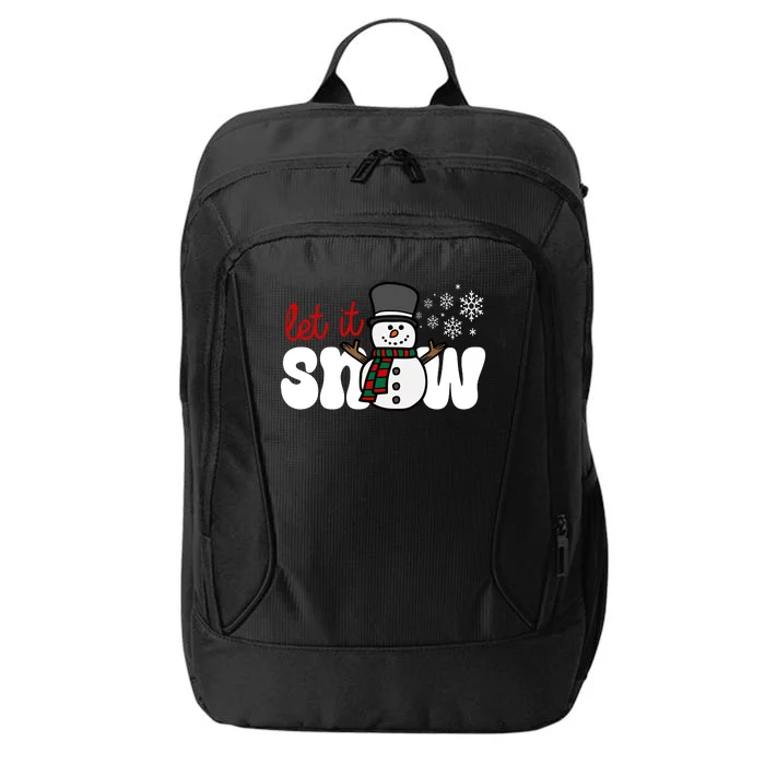 Let It Snow Christmas Holiday Cute City Backpack