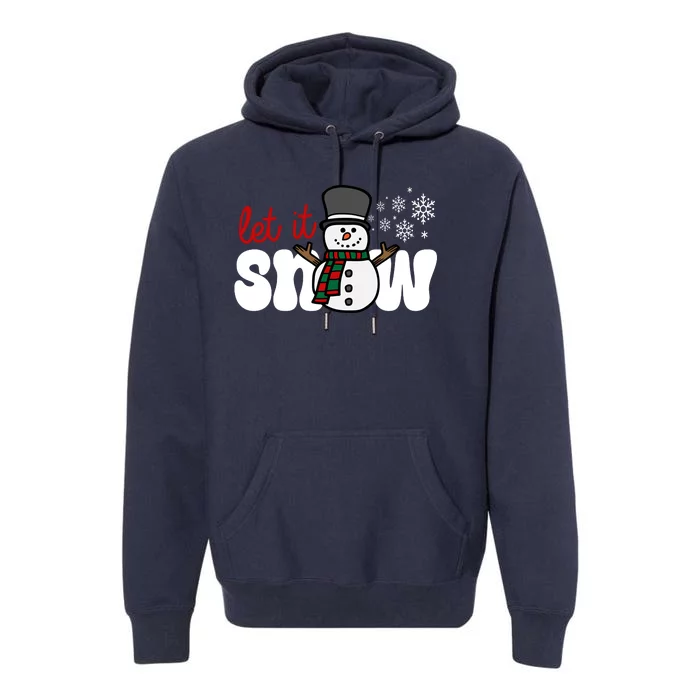 Let It Snow Christmas Holiday Cute Premium Hoodie