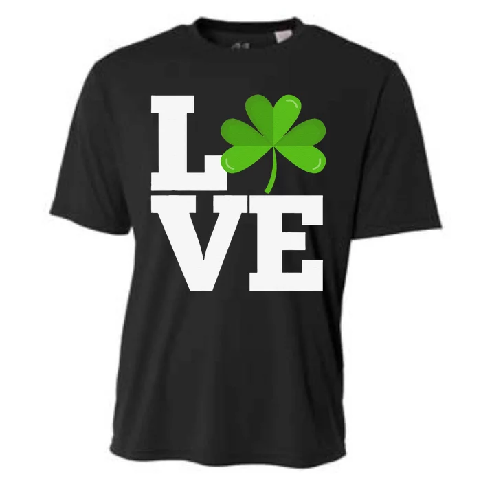 Love Irish Saint Patrick's Day Clover Cooling Performance Crew T-Shirt