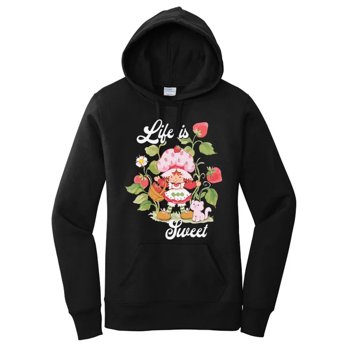 Life Is Sweet Vintage Berry Garden Women's Pullover Hoodie