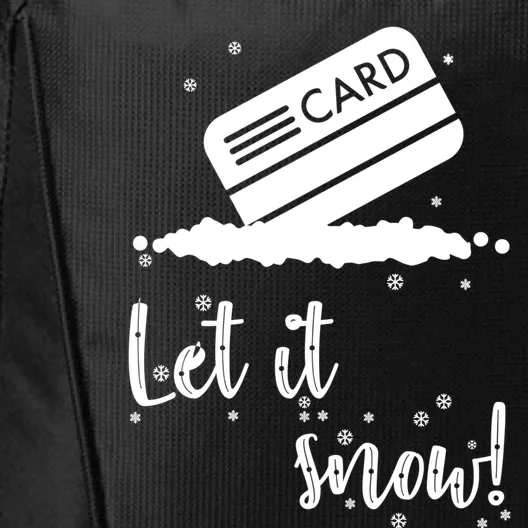 Let It Snow Santa Cocaine Adult Christmas Funny Xmas Humor Gift City Backpack