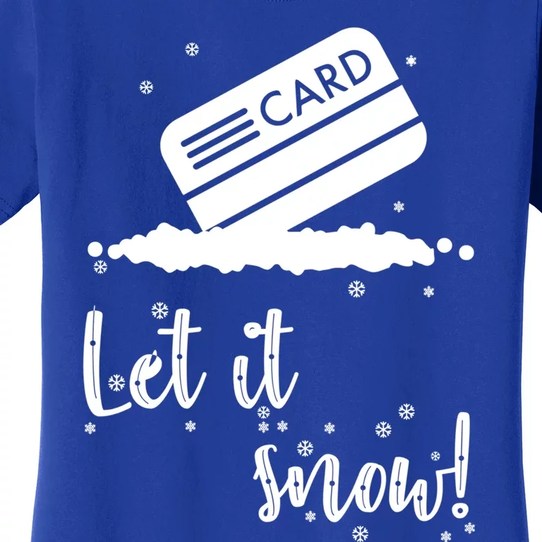 Let It Snow Santa Cocaine Adult Christmas Funny Xmas Humor Gift Women's T-Shirt