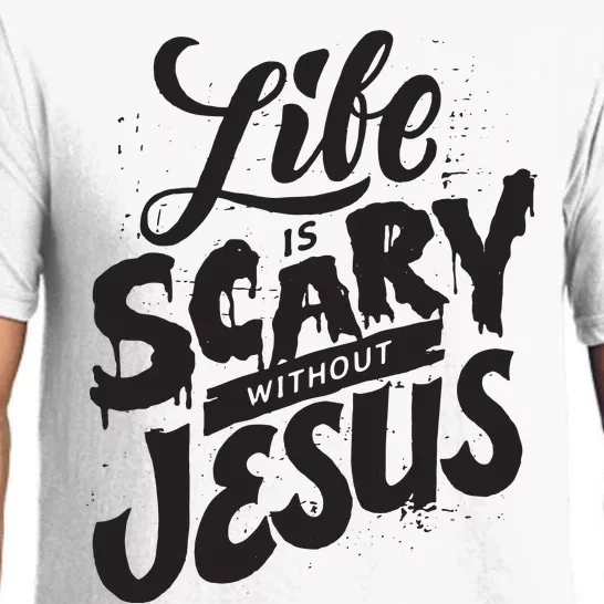 Life Is Scary Without Jesus Christian Faith Halloween Pajama Set