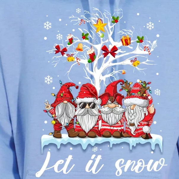 Let It Snow Gnomies Gift For Christmas Unisex Surf Hoodie