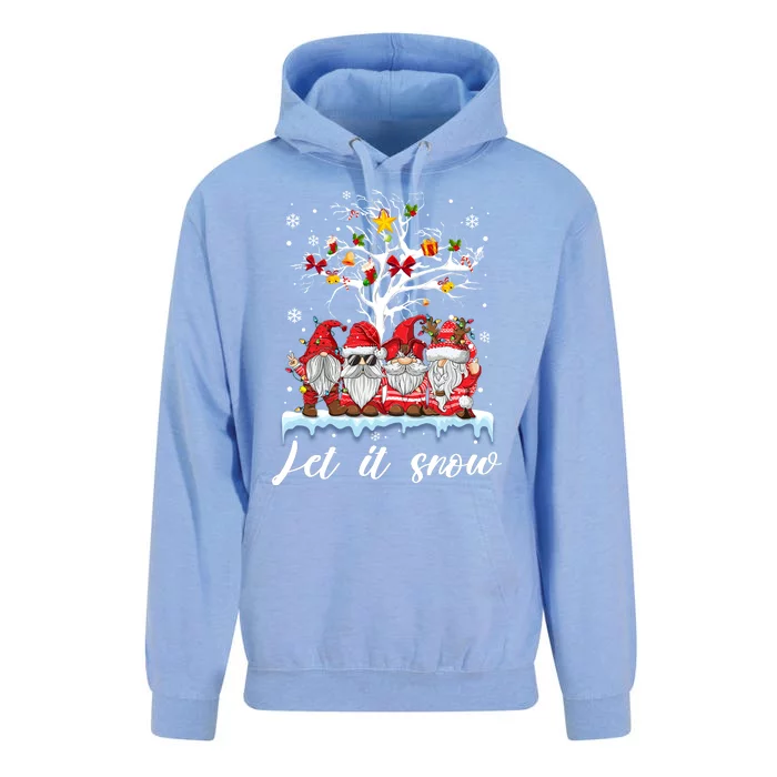 Let It Snow Gnomies Gift For Christmas Unisex Surf Hoodie