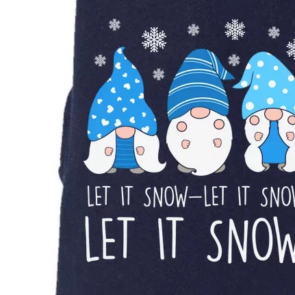 Let It Snow Gnomes Winter Holiday Cute Doggie 3-End Fleece Hoodie