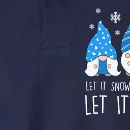 Let It Snow Gnomes Winter Holiday Cute Softstyle Adult Sport Polo