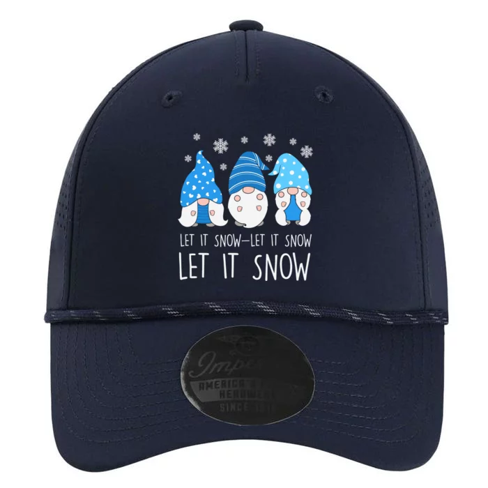 Let It Snow Gnomes Winter Holiday Cute Performance The Dyno Cap