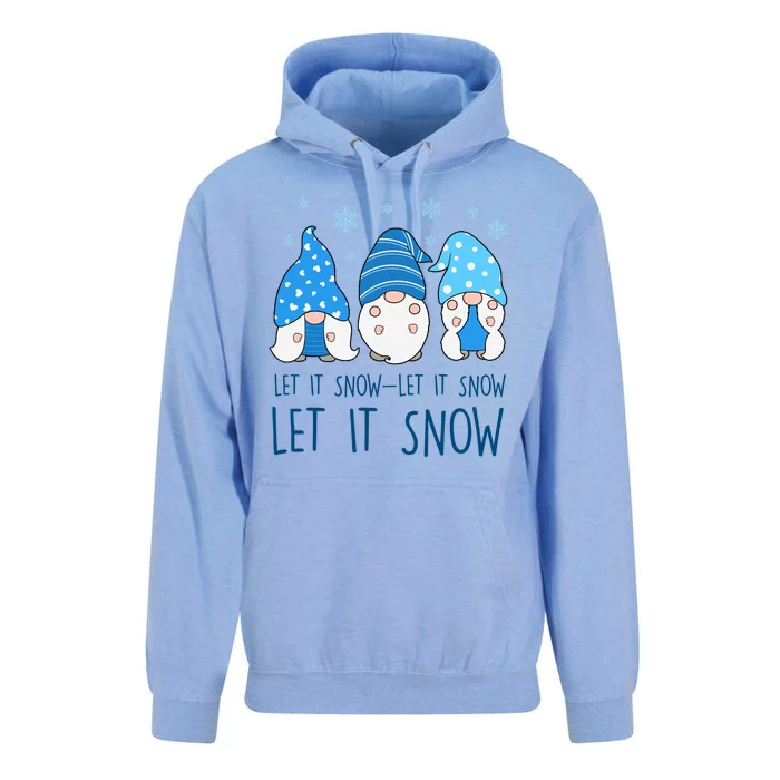 Let It Snow Gnomes Winter Holiday Cute Unisex Surf Hoodie