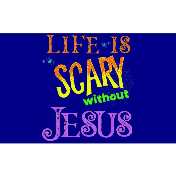 Life Is Scary Without Jesus Christian Halloween Costume Bumper Sticker