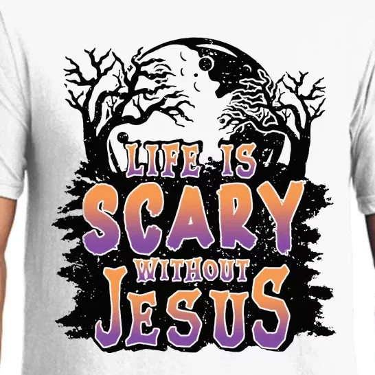 Life Is Scary Without Jesus Pajama Set