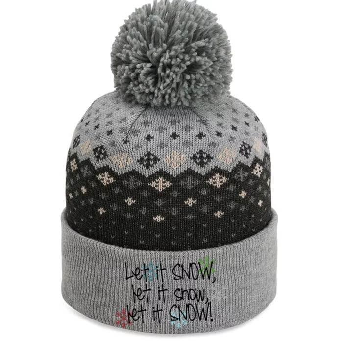 Let It Snow Let It Snow Let It Snow The Baniff Cuffed Pom Beanie