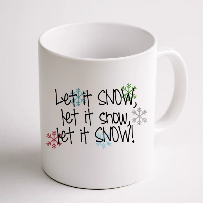 Christmas Mug Christmas Coffee Mug let It Snow Mug 