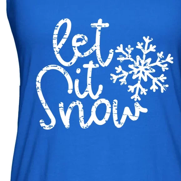 Let It Snow Christmas Gift And Gift Cool Gift Ladies Essential Flowy Tank