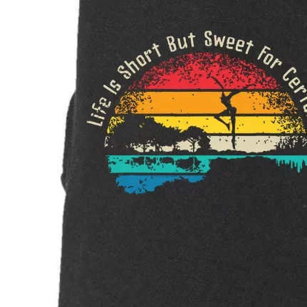 Life Is Short Guitar But Sweet For Certain Doggie 3-End Fleece Hoodie