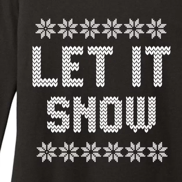 Let It Snow Christmas Meaningful Gift Womens CVC Long Sleeve Shirt