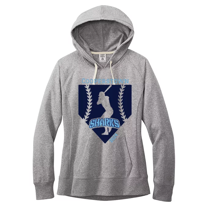 Long Island Sharks Cooperstown Women's Fleece Hoodie