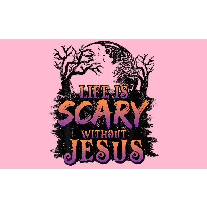 Life Is Scary Without Jesus Halloween Costume Bumper Sticker