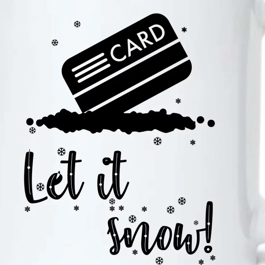 Let It Snow Santa Cocaine Adult Christmas Funny Xmas Humor Meaningful Gift Black Color Changing Mug