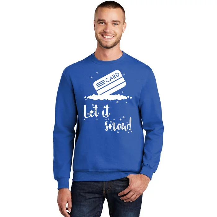 Let It Snow Santa Cocaine Adult Christmas Funny Xmas Humor Meaningful Gift Sweatshirt