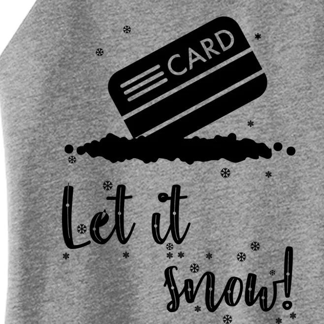 Let It Snow Santa Cocaine Adult Christmas Funny Xmas Humor Meaningful Gift Women’s Perfect Tri Rocker Tank