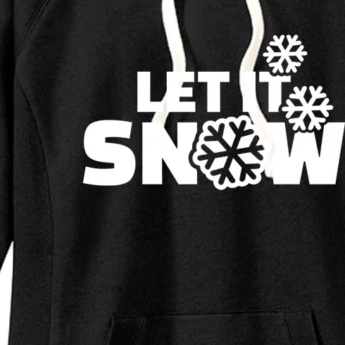 Let It Snow Gift Women's Fleece Hoodie