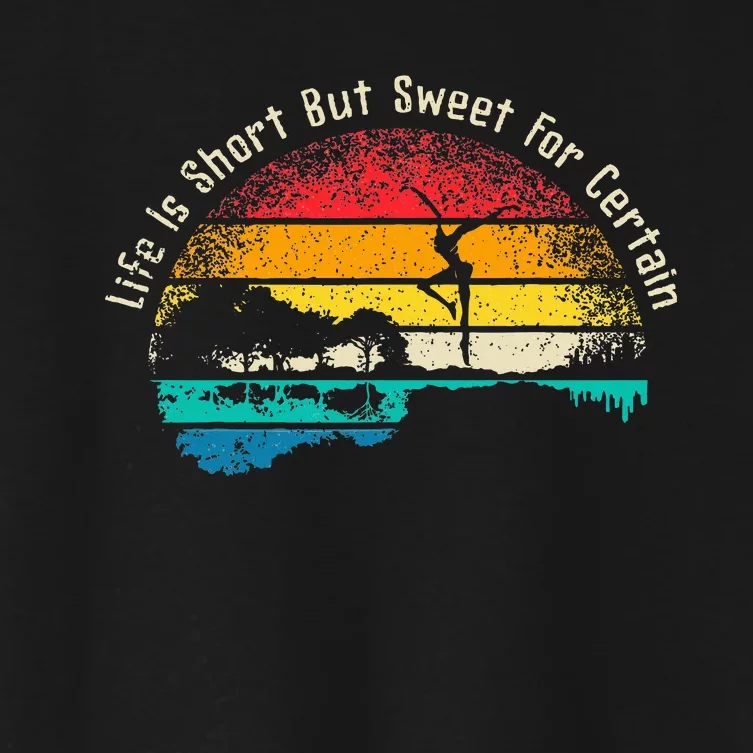 Life Is Short Guitar But Sweet For Certain Women's Crop Top Tee