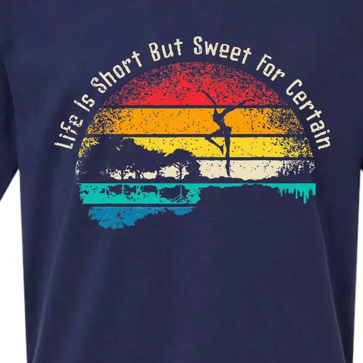 Life Is Short Guitar But Sweet For Certain Sueded Cloud Jersey T-Shirt