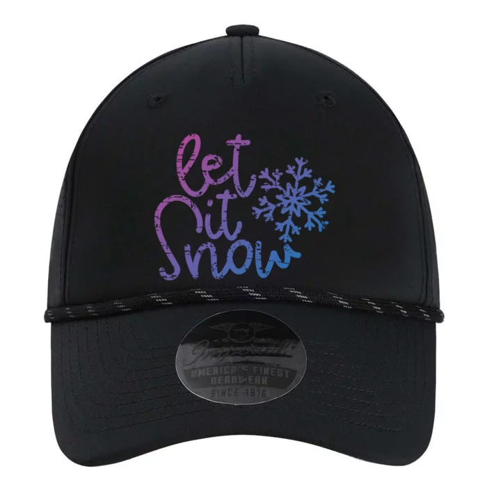 Let It Snow Christmas Snowflake Gift Performance The Dyno Cap