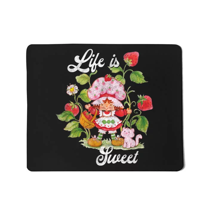 Life Is Sweet Vintage Berry Garden Funny Gift Mousepad