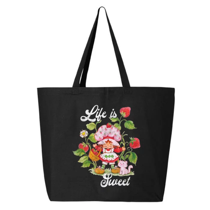 Life Is Sweet Vintage Berry Garden Funny Gift 25L Jumbo Tote